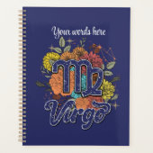 Creëer Uw eigen sterrenbloem Virgo Zodiac Planner (Voorkant)