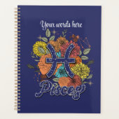 Creëer Uw eigen sterrenbloem Vissen Zodiac Planner (Voorkant)
