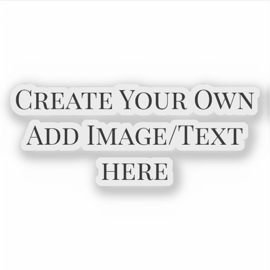 Creëer Uw eigen Sticker (Voorkant)