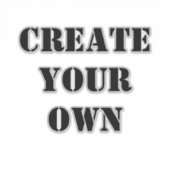 Creëer Uw eigen Sticker (Voorkant)