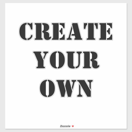 Creëer Uw eigen Sticker (Vel)