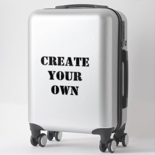 Creëer Uw eigen Sticker (Koffer)