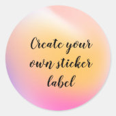 Creëer Uw eigen Sticker label (Voorkant)