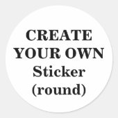 Creëer Uw eigen sticker (rond) (Voorkant)
