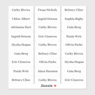 Creëer Uw eigen Sticker voor aangepaste gastnaam