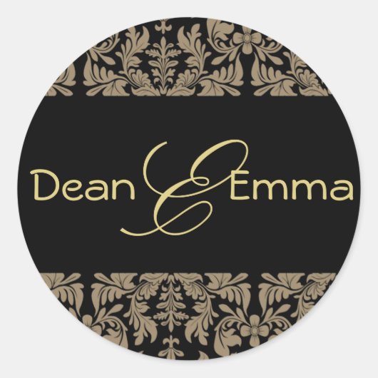 Creëer uw eigen stickers barok design stickers (Voorkant)