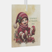 Creëer uw eigen  stijl kerstgnoom glas ornament (Voorkant Rechts)