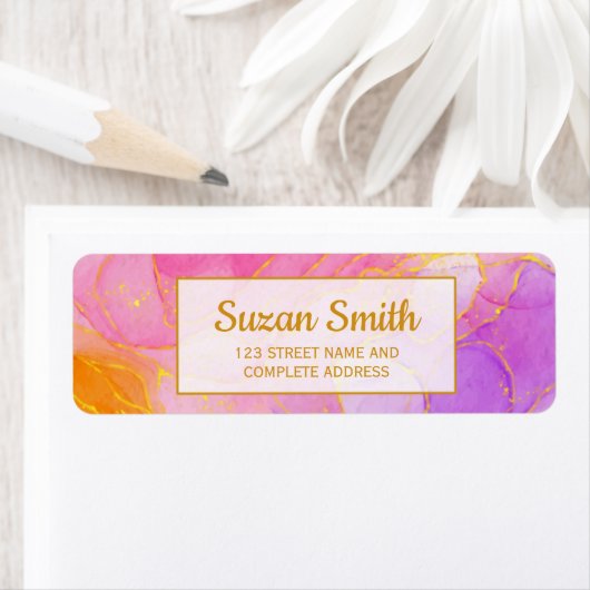 Creëer Uw eigen stijlvol adres voor aangepaste ter Etiket (Insitu)