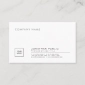 Creëer Uw Eigen Stijlvolle Bedrijf Vlak met Logo Visitekaartje (Voorkant)