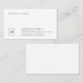 Creëer Uw Eigen Stijlvolle Bedrijf Vlak met Logo Visitekaartje (Voorkant / Achterkant)