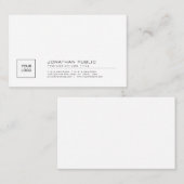 Creëer uw eigen stijlvolle, eenvoudige dingetje me visitekaartje (Voorkant / Achterkant)