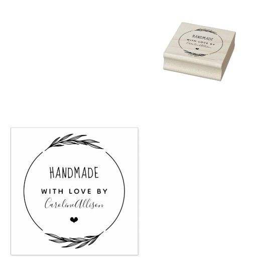Creëer uw eigen stijlvolle handheld met liefde rubberstempel (Gestempeld)