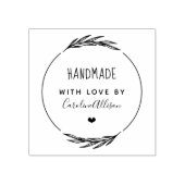 Creëer uw eigen stijlvolle handheld met liefde rubberstempel (Afrduk)