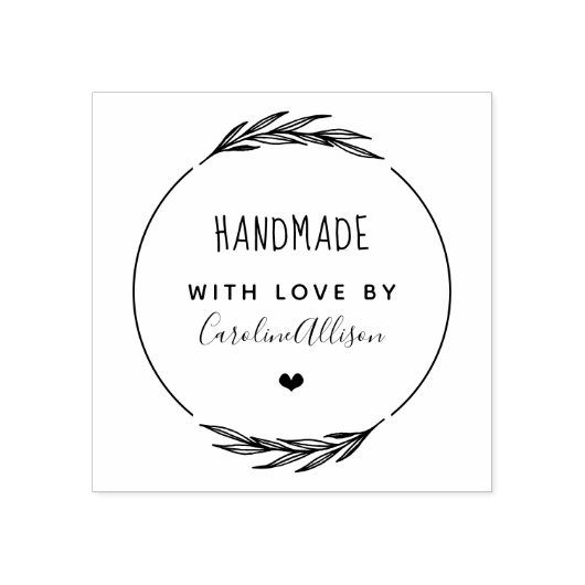 Creëer uw eigen stijlvolle handheld met liefde rubberstempel (Afrduk)