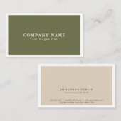 Creëer uw eigen stijlvolle, moderne, eenvoudige pl visitekaartje (Voorkant / Achterkant)