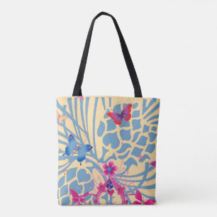 Creëer uw eigen stijlvolle mooie all-over print tote bag