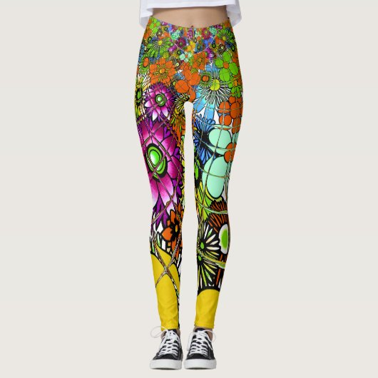 Creëer uw eigen stijlvolle, stijlvolle, unieke pat leggings (Voorkant)