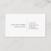 Creëer Uw eigen strakke witte moderne elegante vla Visitekaartje (Voorkant)