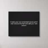 Creëer Uw eigen stretched canvas Print (Voorkant)