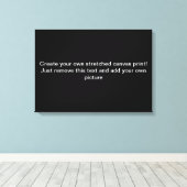 Creëer Uw eigen stretched canvas Print (Insitu (Houten vloer))
