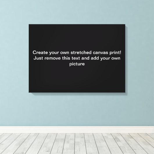 Creëer Uw eigen stretched canvas Print (Insitu (Houten vloer))