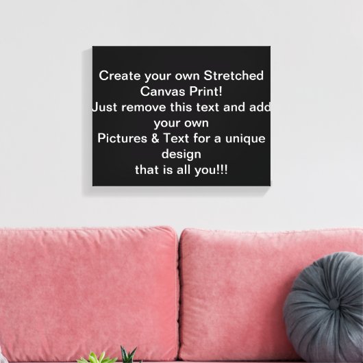 Creëer Uw eigen stretched canvas Print (Insitu (Woonkamer))