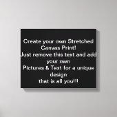 Creëer Uw eigen stretched canvas Print (Voorkant)