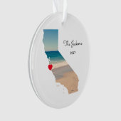 Creëer Uw eigen stripfoto in Californië Ornament (voorkant)