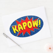 Creëer uw eigen stripgeluiden Ovaal Stisch Ovale Sticker (Envelop)