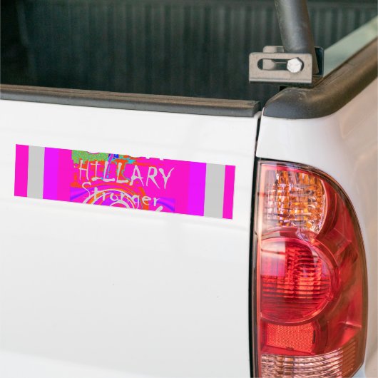 Creëer Uw eigen stunning Hillary Stronger Together Bumpersticker (Op Truck)
