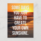 Creëer Uw eigen Sunshine Quote Briefkaart (Voorkant)