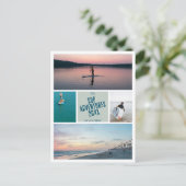 Creëer uw eigen SUP peddelen zomerfoto Briefkaart (Staand voorkant)