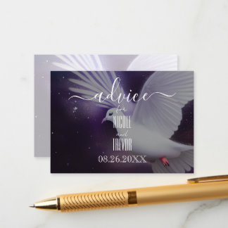 Creëer uw eigen surrealistische geschilderde duif advieskaart