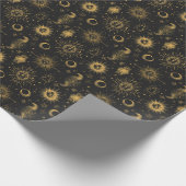 Creëer Uw eigen Surrealistische Hemelmaan & Sterre Cadeaupapier (Hoek)