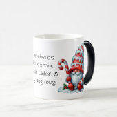 Creëer Uw eigen Sweet Peppermint Christmas Gnome Magische Mok (Voorkant rechts)