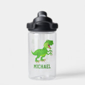 Creëer Uw eigen T-rex Dinosaur-naam Waterfles (Achterkant)