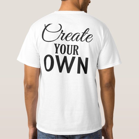 Creëer Uw eigen T-shirt (Achterkant)