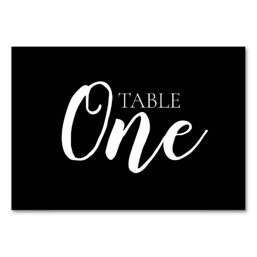 Creëer uw eigen - Table One Kaart (Achterkant)