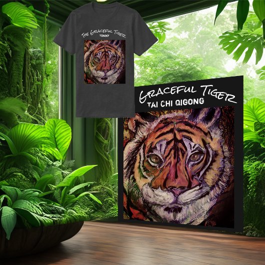 Creëer Uw eigen Tai Chi Graceful Tiger-oefening T-shirt