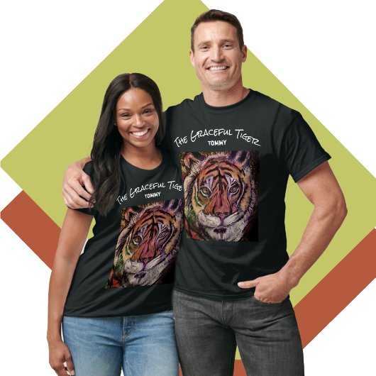 Creëer Uw eigen Tai Chi Graceful Tiger-oefening T-shirt