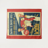 Creëer uw eigen tapijt met Retro Rock-muziek Wandkleed (Voorkant (horizontaal))