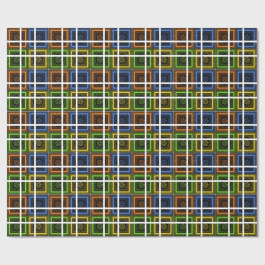 Creëer Uw eigen Tartanplein in een doos Cadeaupapier (Vlak)