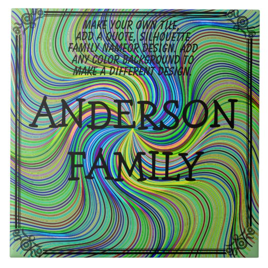 CREËER UW EIGEN TEGELTJE (Voorkant)