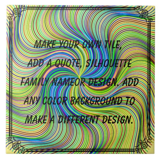 CREËER UW EIGEN TEGELTJE (Voorkant)