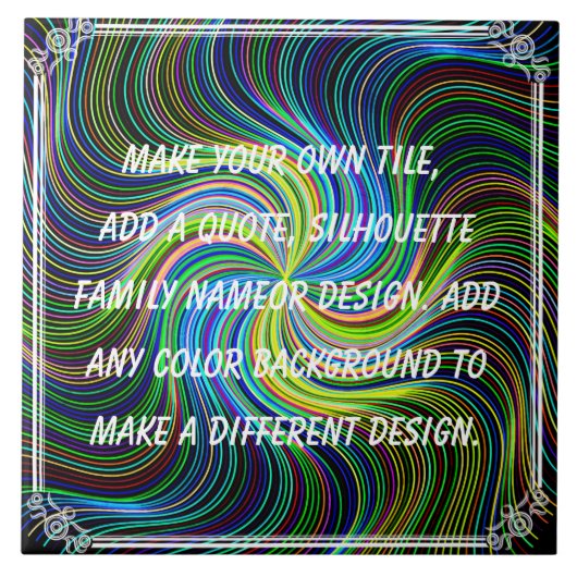 CREËER UW EIGEN TEGELTJE (Voorkant)