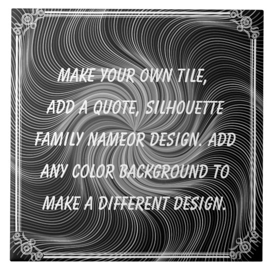 CREËER UW EIGEN TEGELTJE (Voorkant)