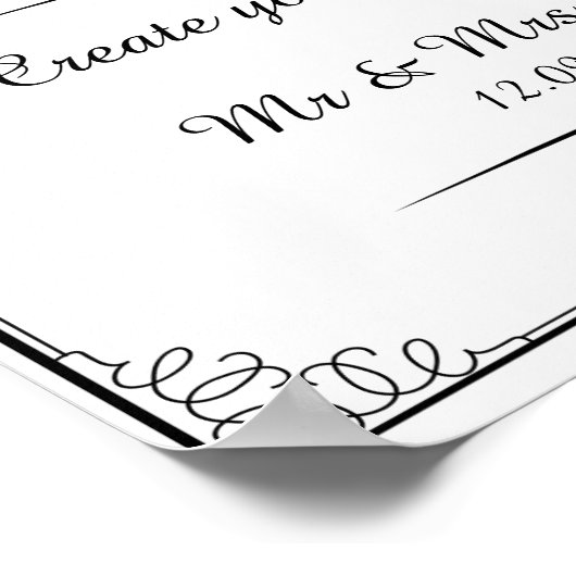 Creëer uw eigen teken met deze sjabloon poster (Hoek)