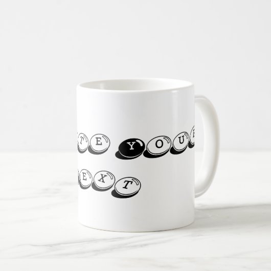 Creëer Uw eigen tekst Drink-cup keramiek Superb Koffiemok (Voorkant rechts)