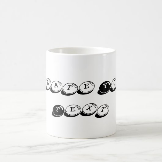 Creëer Uw eigen tekst Drink-cup keramiek Superb Koffiemok (Center)