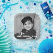 creëer uw eigen tekst en aangepaste foto Paper Bor Papieren Bordje (Feest)